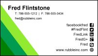 example triangle business card printing software template