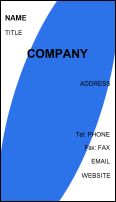 tall business card design software sample