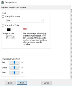 label software contact information