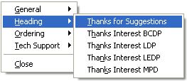 This ergonomic software includes a popup menu interface. 